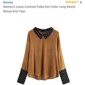 Large sweater with blouse under